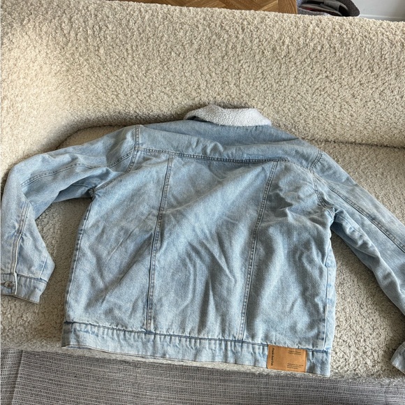 Frank and oak shearling jean jacket mens medium - Picture 3 of 5